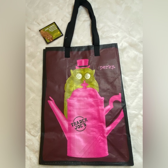 NEW! NWT New Trader Joe’s Eco Reusable Shopping Bags-set of 4 - Picture 7 of 16